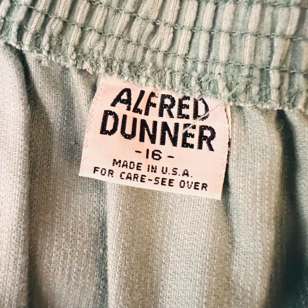 Alfred Dunner Mint Green Midi Button-Front Skirt - Picture 7 of 8